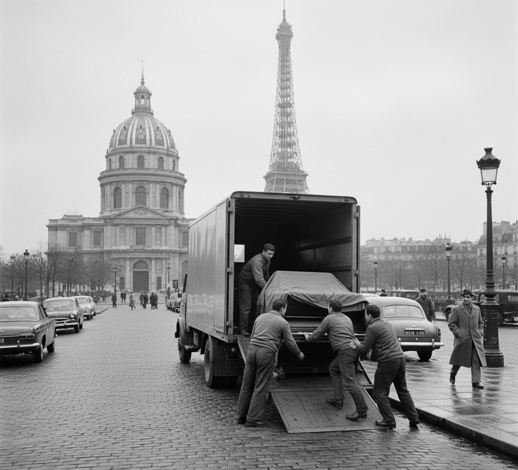 Déménagement piano Paris 7 camion rue Invalides-Eiffel