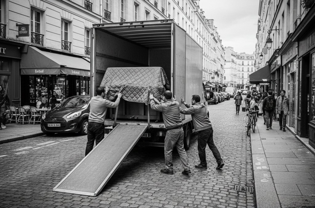 Déménagement piano Paris Nice – transport 930 km Côte d'Azur assurance incluse
